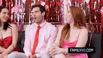 Virgin teens have threesome sex with their stepfather for v day Virgin teens have threesome sex with their stepfather for v day