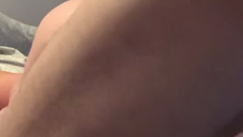 Pounding wife’s tight pussy doggy style great angle