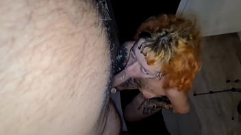 Red haired witch likes to show off on the internet and invited me to participate in a live show