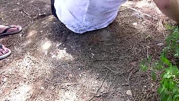 Wild sex in the woods
