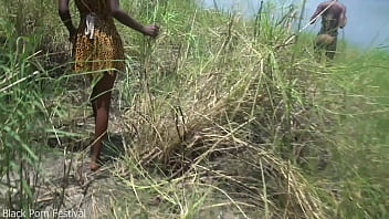 The chief's son picked a random girl of the tribe while she was dancing with her friend and fucked her on a tree in africa