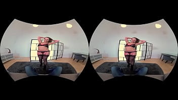 S vr blowjob fills horny babe's mouth with cum