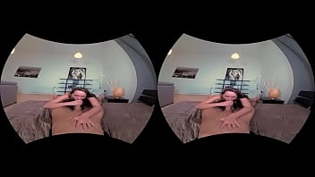 S vr blowjob fills horny babe's mouth with cum