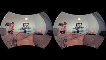 S vr blowjob fills horny babe's mouth with cum