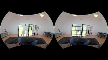 S vr blowjob fills horny babe's mouth with cum