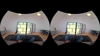 S vr blowjob fills horny babe's mouth with cum