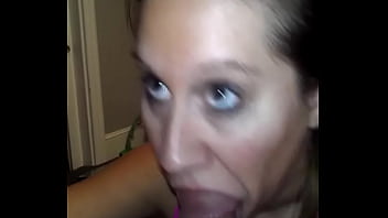 Milf savage sarah sucks cock and gets cum in her mouth