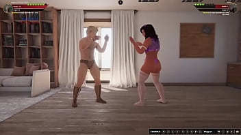 Johnny walker vs booty nf3d mma mixed combat maledom