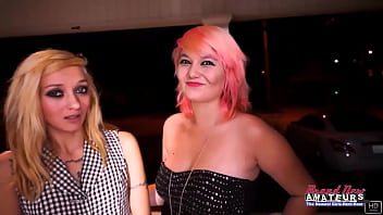 Skinny jackie and exotic trinity share a cock to suck while masturbating