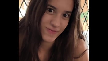 Horny brunette sucking dick backstage