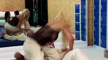 Kaia kane and cindy behr take on a crew of karate experts