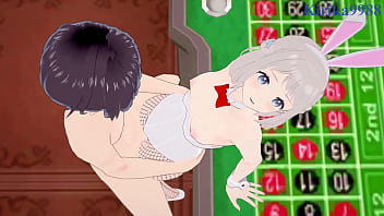 Hiro shinosawa bunny girl and lilja katsuragi bunny girl intense sex gakuen idolmaster hentai