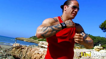 Blonde and brunette babes hammered in foursome