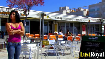 Blonde and brunette babes hammered in foursome