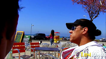 Blonde and brunette babes hammered in foursome