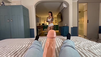 When i get to my hotel room i find an intruder in my bed with his big veiny cock out i don't hesitate and suck it until he fucks me hard on the bed