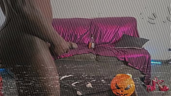 Orgasmo de negão goza na buceta peluda dela