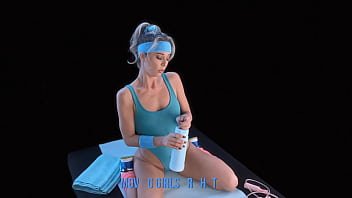 Fitness queen millie morgan sucks 2 dildos in advanced fitness braindance spatial vr
