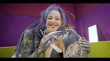 Ink covered babes getting fucked raw with extreme toys