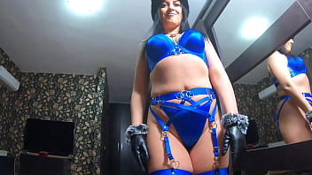 Milfycalla deep blow job and cum play while wearing a hot green fur coat leather gloves and long boots 213 previewto