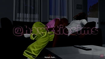 Moriah almost gets caught fucking his step sister mae after being grounded