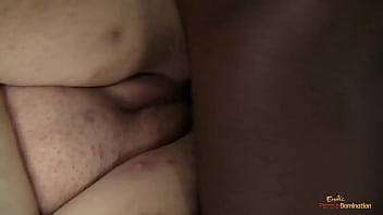 When the bbw sucked off the black dude she was surprised by the size of his big black cock after a blowjob he mercilessly fucked her big tits as well as her big fat cunt