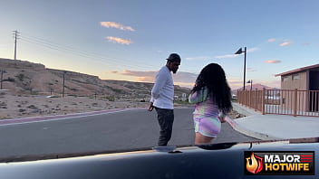 Big titted brunette curvy barbi rides rome major's cock in his car