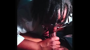 Darkchocolatebarbie tried to make me cum twice in the car