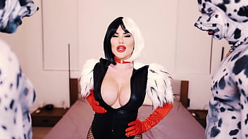 Dalmations fuck cruella doggy style with savanah storm