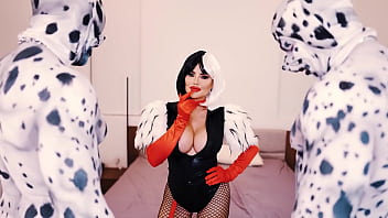 Dalmations fuck cruella doggy style with savanah storm