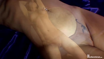 Two pixies compare throats