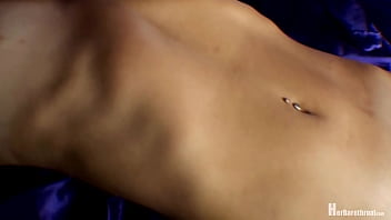 Two pixies compare throats