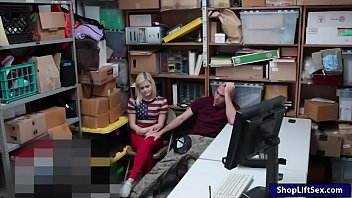 Shoplifter fuck while accomplice watches