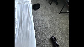 Licking and bending over milf pov