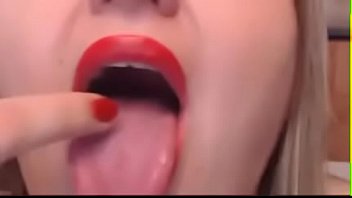 Red woman masturbates and plays and cums