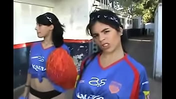 South american cheerleaders with no miniskirts they dance in their tight thong knickers