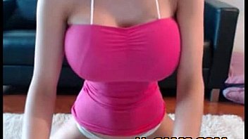 Amazing blondie with huge tits teasing