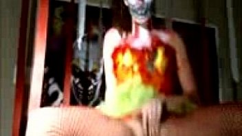 Shaye halloween clown teen masturbation