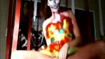 Shaye halloween clown teen masturbation