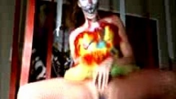 Shaye halloween clown teen masturbation