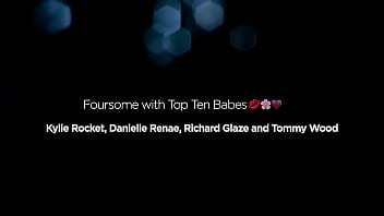 Amazing swinger style foursome with kylie rocket and danielle renae