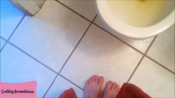 Worship goddess feet my slave doggie while i’m on the toilet Worship goddess feet my slave doggie while i’m on the toilet