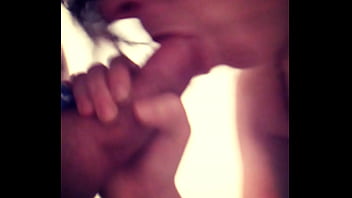 Teen girl sucks boyfriends dick