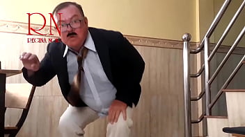 Cheating housewife plumber and cuckold husband at the kitchen scene 2