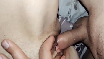 Home filming with wife in stockings