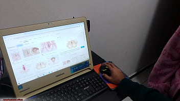 Aula de anatomia e punheta sexo com madrasta de peitos naturais milf