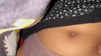 Sniffing her while she was sleeping