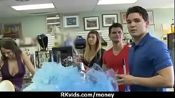 Amateur girl accepts cash for sex from stranger 29