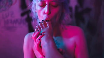 Foot fetish & strap on fucking