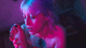 Foot fetish & strap on fucking